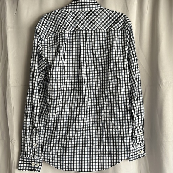NWT Everlane Blue Plaid Long Sleeve Buttown Down Shirt Size Medium - Picture 2 of 5
